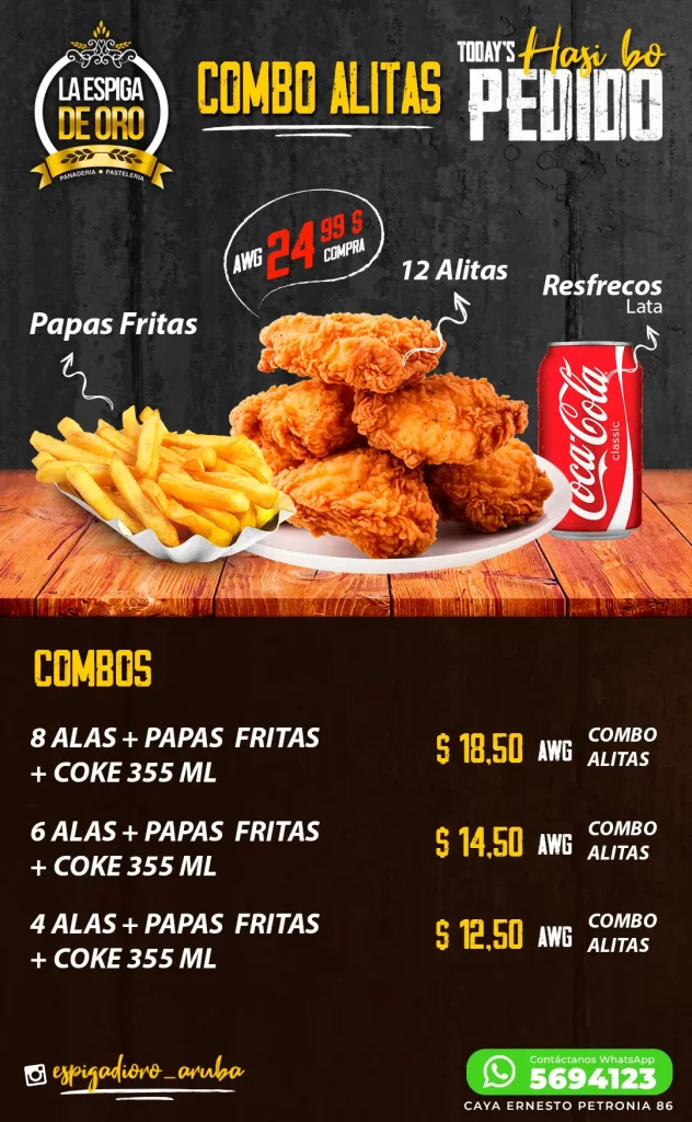 combo alitas La espiga de oro aruba